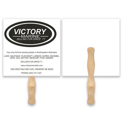 Square Shape Single Hand Fan