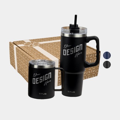 TiTUS® Insulated Mug & 40 oz Travel Tumbler Gift Set