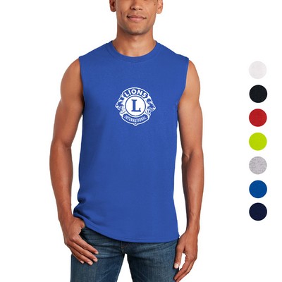 Gildan 6.1 oz 100% Preshrunk Jersey Knit Cotton Sleeveless T-Shirts