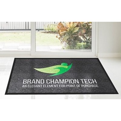 Brand Champion Personalized Logo Rug and Welcome Floor Mat - 4' X 5'