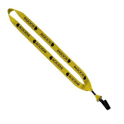 3/4" Polyester Lanyard with O-Ring