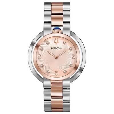 Bulova Watches Ladies' Rubaiyat Bracelet Watch w/Diamond Dial